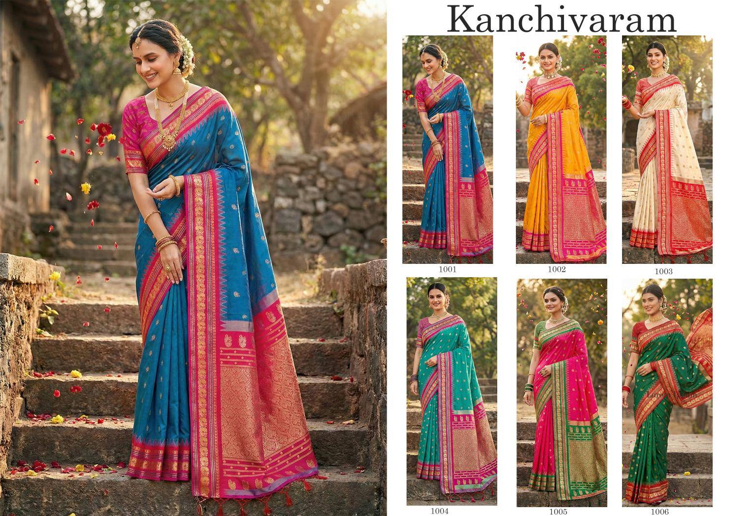 SHREE SHYAM FASHION KANCHIVARAM saree Wholesale clothing market in Bangalore
